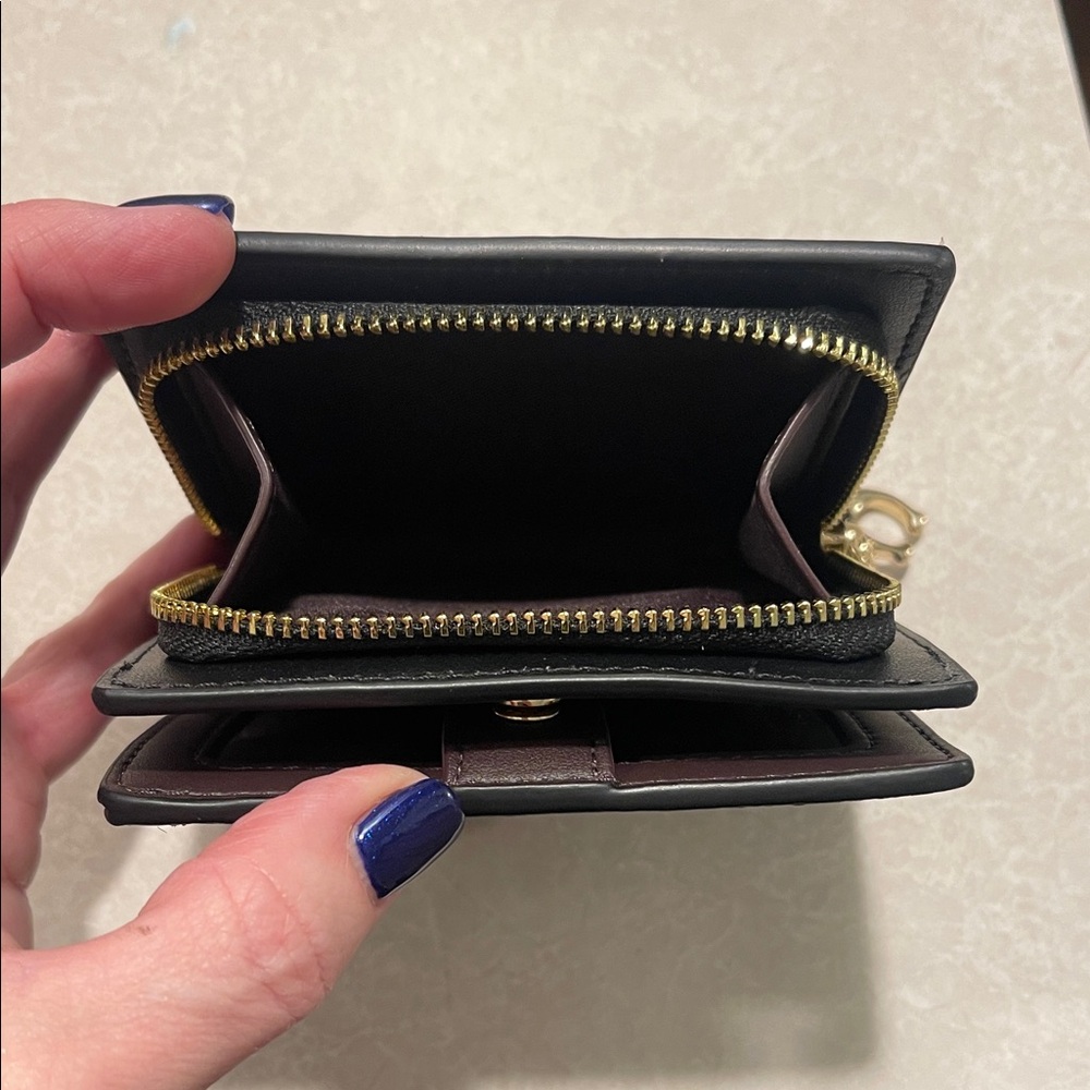 Coach Dark Brown Signature Wallet - Picture 3 of 4